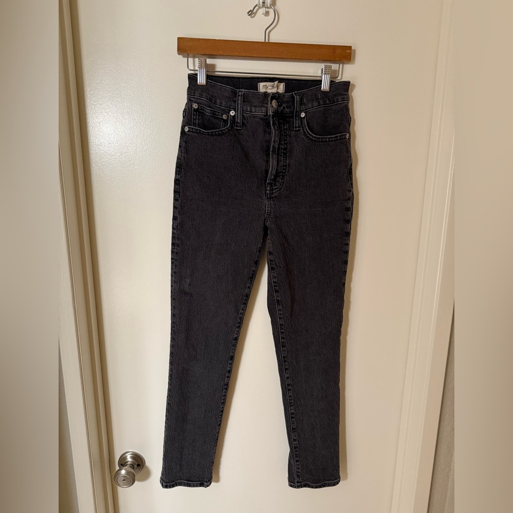 Madewell The Perfect Vintage Black Stretch Denim Jean